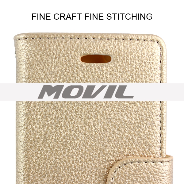 NP-2522 Cubierta de PU cuero Flip para iPhone 6 funda de cartera-5